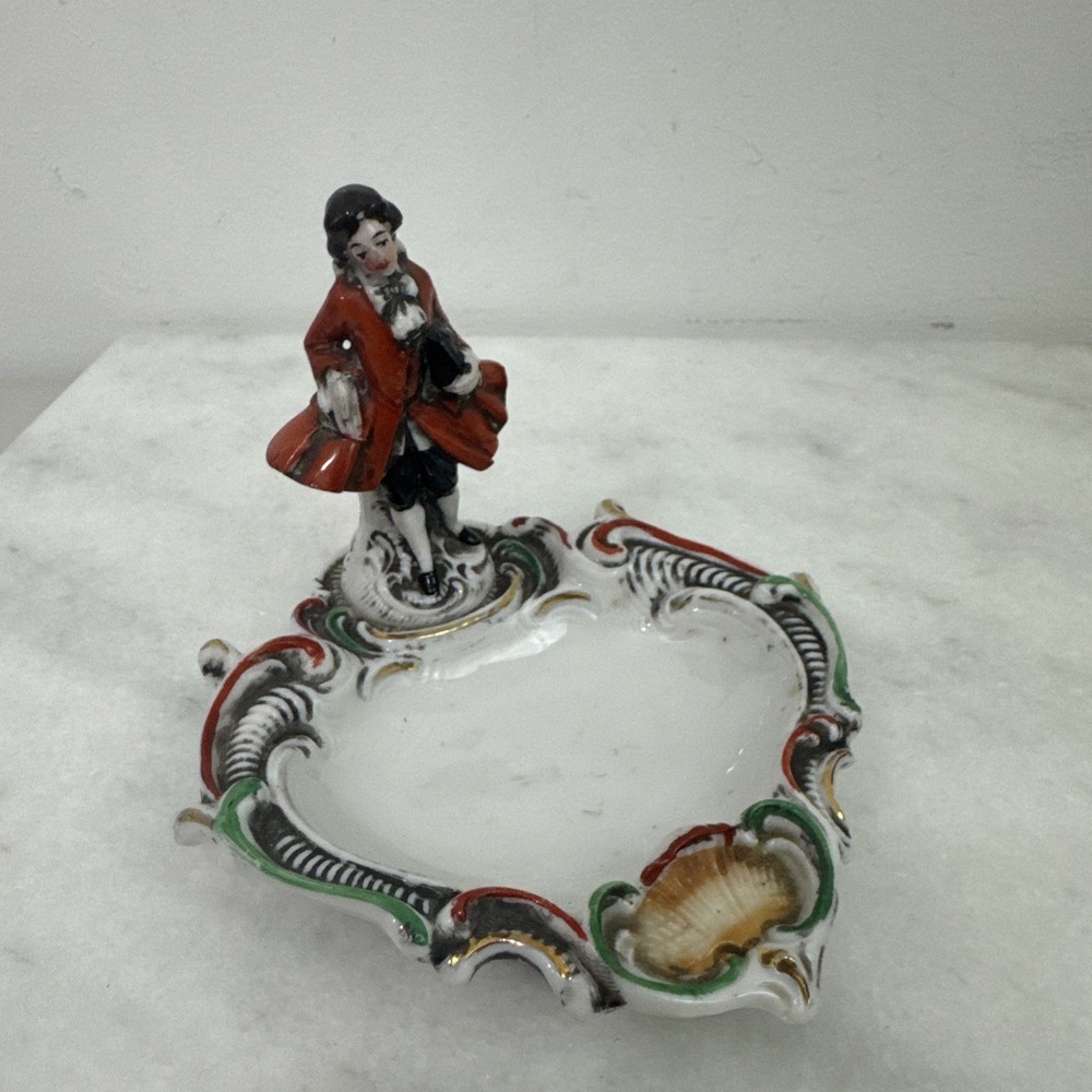 Erphila Porcelain Figurine & Ashtray Made in Germany